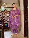 Chandrika By Afsana Fandy Satin Readymade Salwar Kameez 
